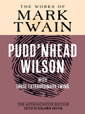 cover image of Pudd'nhead Wilson